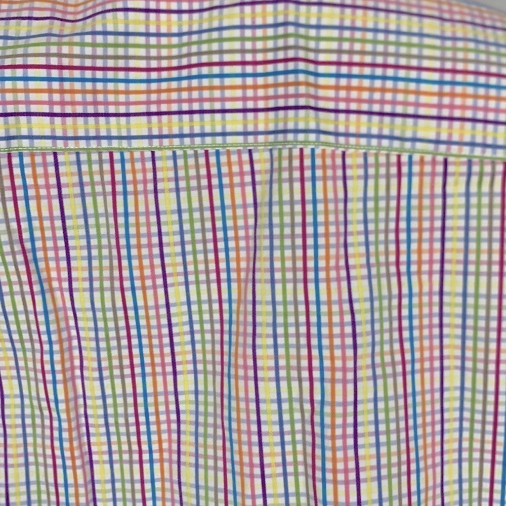 Men Bugatchi Multicolor Shaped Fit Button Short S… - image 6